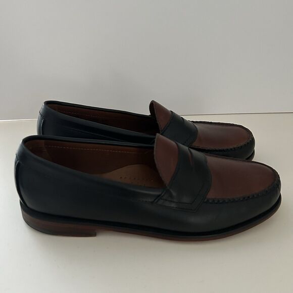 GH Bass Weejuns Sherman Black Brown Penny Loafers Mens 11D Limited Edition Shoes - Picture 1 of 13